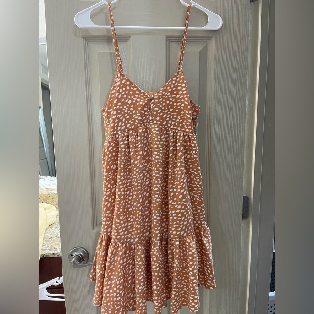 Dotted Pink Lily summer dress